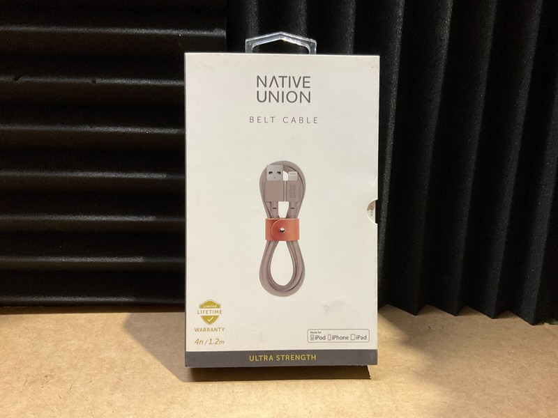 Native Union Belt USB to Lightning Cable Taupe 1.2 Meters BELT-L-TAU-2 HKA42ZM/A