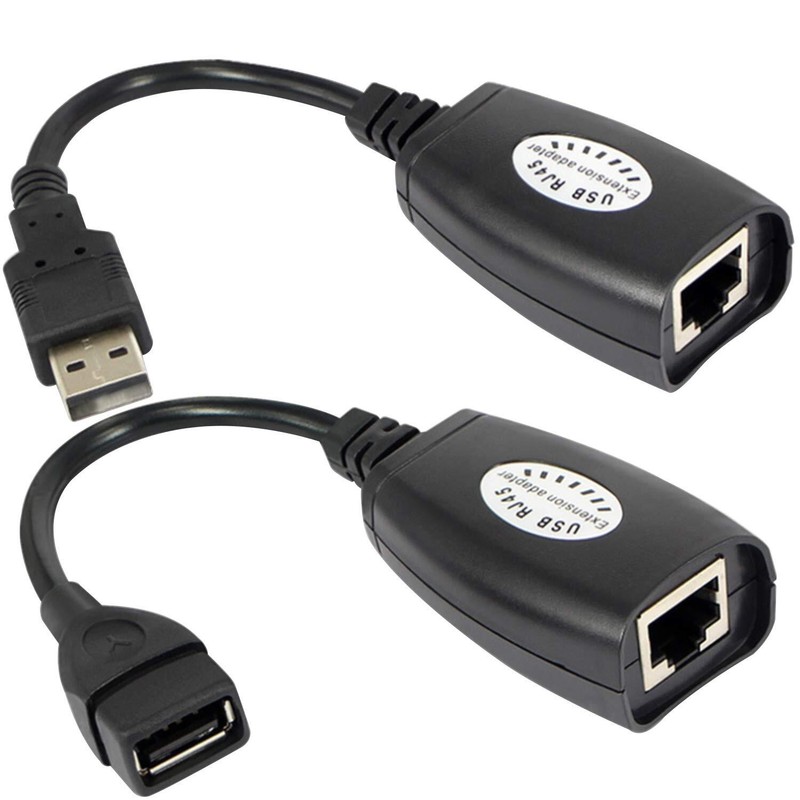 USB 2.0 to RJ45 Adapter RJ45 LAN Cable Extension Cable USB Extender Over Cat5…