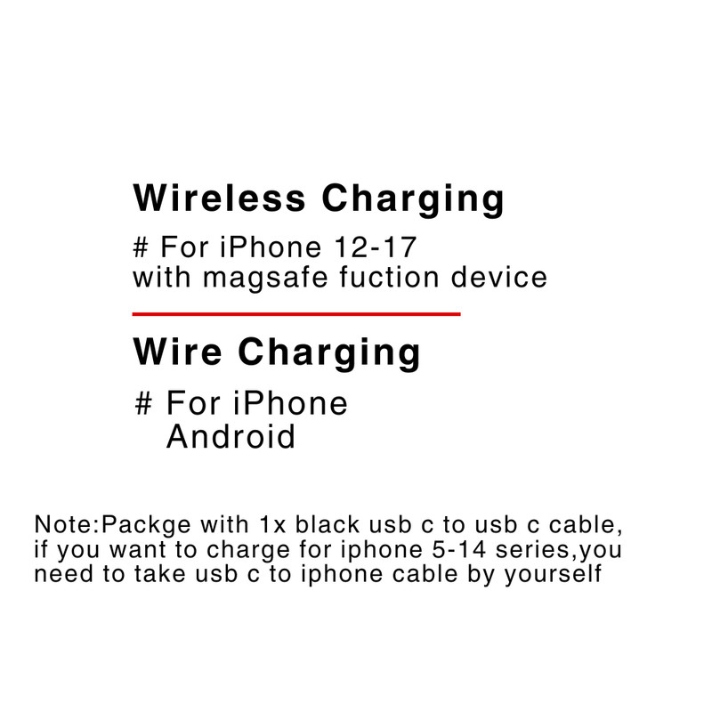 Magnetic Wireless Cell Phone Power Bank for iPhone 5000mAh External Power Bank gallery