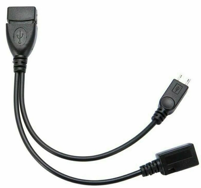 2 Pack Micro USB OTG Adapter With Power For Fire Stick/Host Devices Etc TV Media gallery