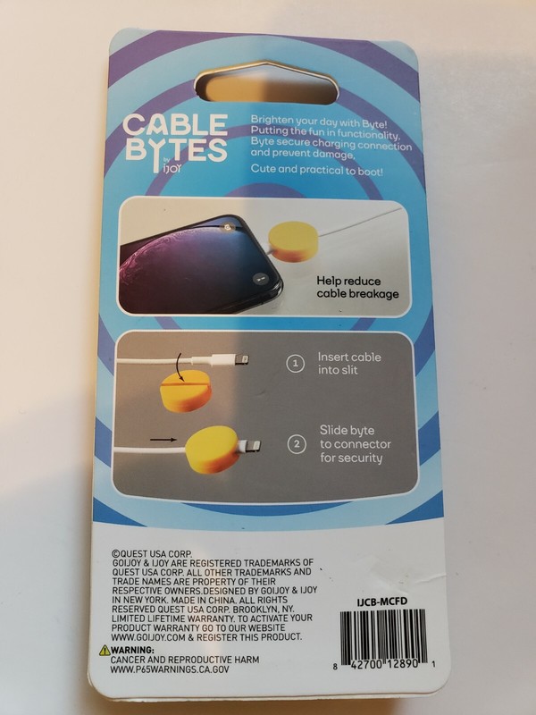 Protect Cables From Wear/Breaking Cable Bytes Pizza Slice & Fries by iJoy. gallery