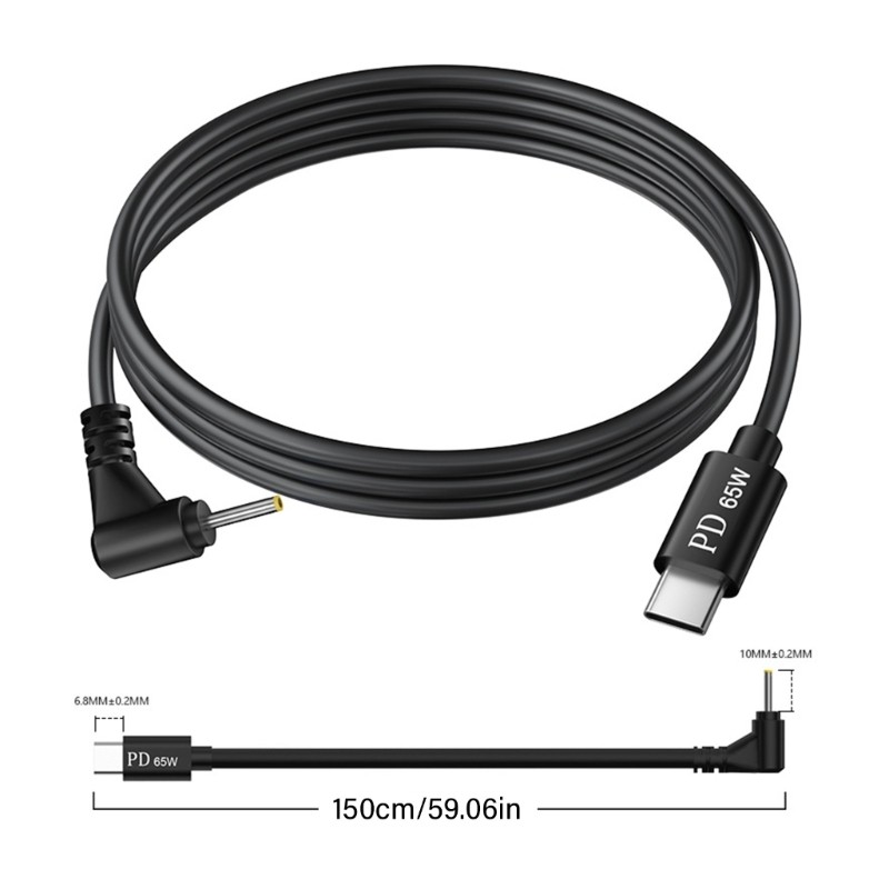 PD65W Laptop Charging Cable USB C Fast Charging Converters Cable High Efficiency gallery
