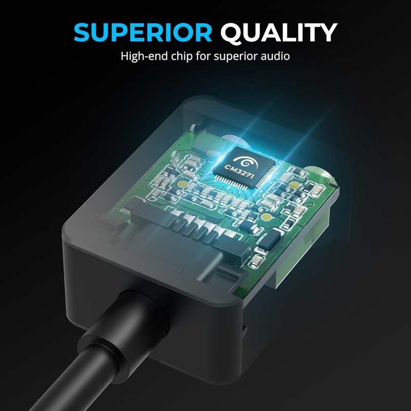Portable USB to 3.5mm Jack Adapter - High-Quality Sound for All Devices gallery