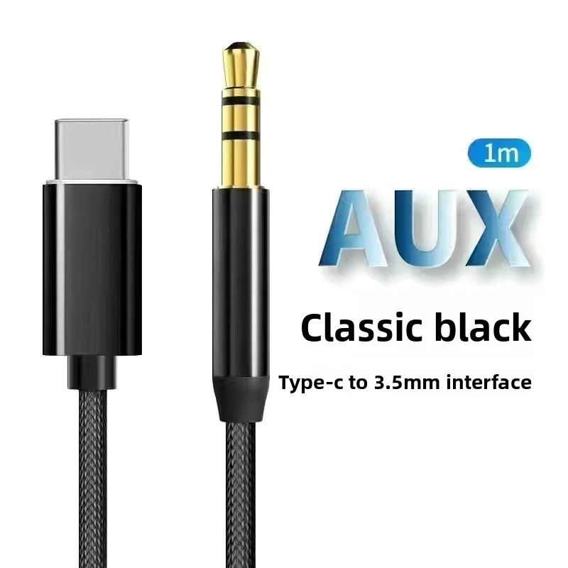 USB-C to AUX Car Audio Cable – Type C to 3.5mm Music Adapter Cord US