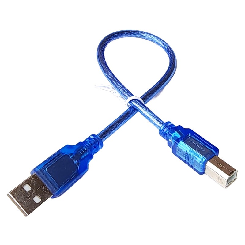 USB Cable for Arduino Uno Mega USB 2.0 Type A to B Data Transfer 30cm 2Pcs gallery