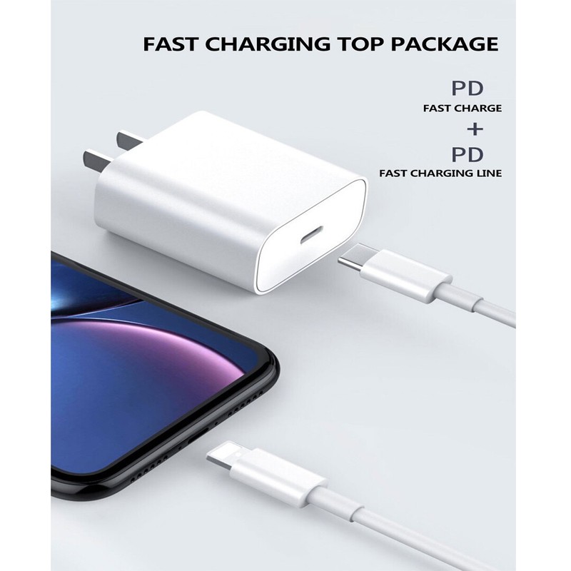 18W PD USB-C to 8 Pin iPhone Cable Fast Charger Cord For iPhone 12 11 11 Pro Max gallery