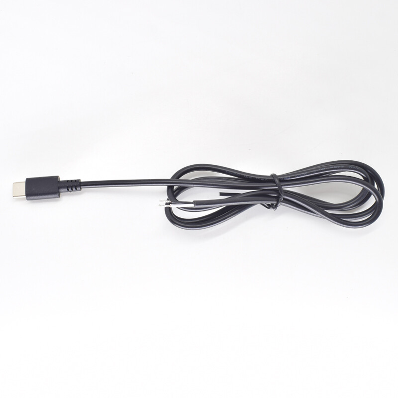 1pc 1M/3.3FT USB C Type-C Male Plug Cable 2 Wires Power Pigtail Cable Cord DIY gallery