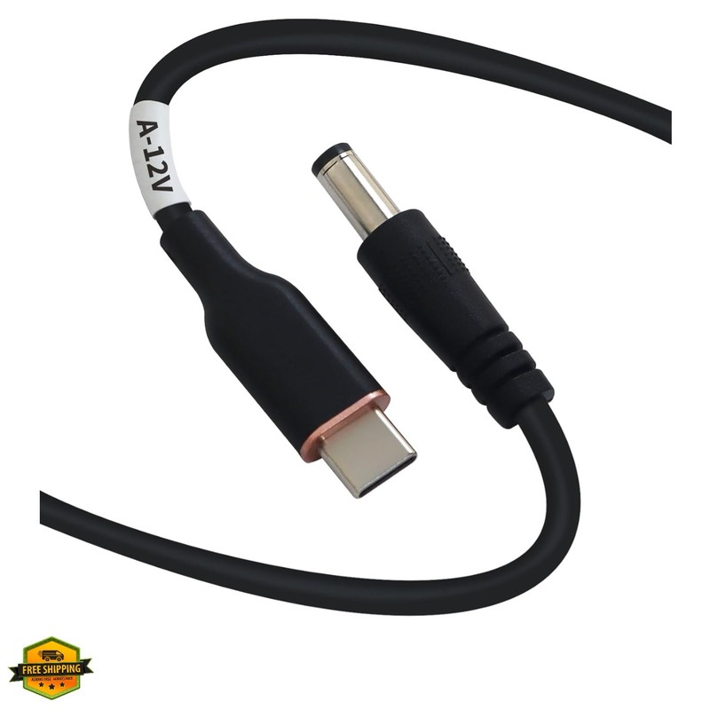 MagicConn USB Type C PD to DC Power Cable55x25-12V