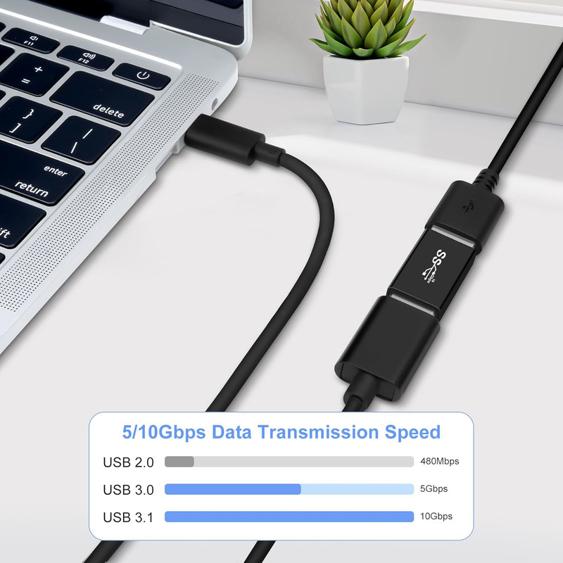 USB 3.0 Male to USB3.0 Female Adapter (2 Pack), OTG 3.0 USB a to 3.0 USB-A Expan gallery