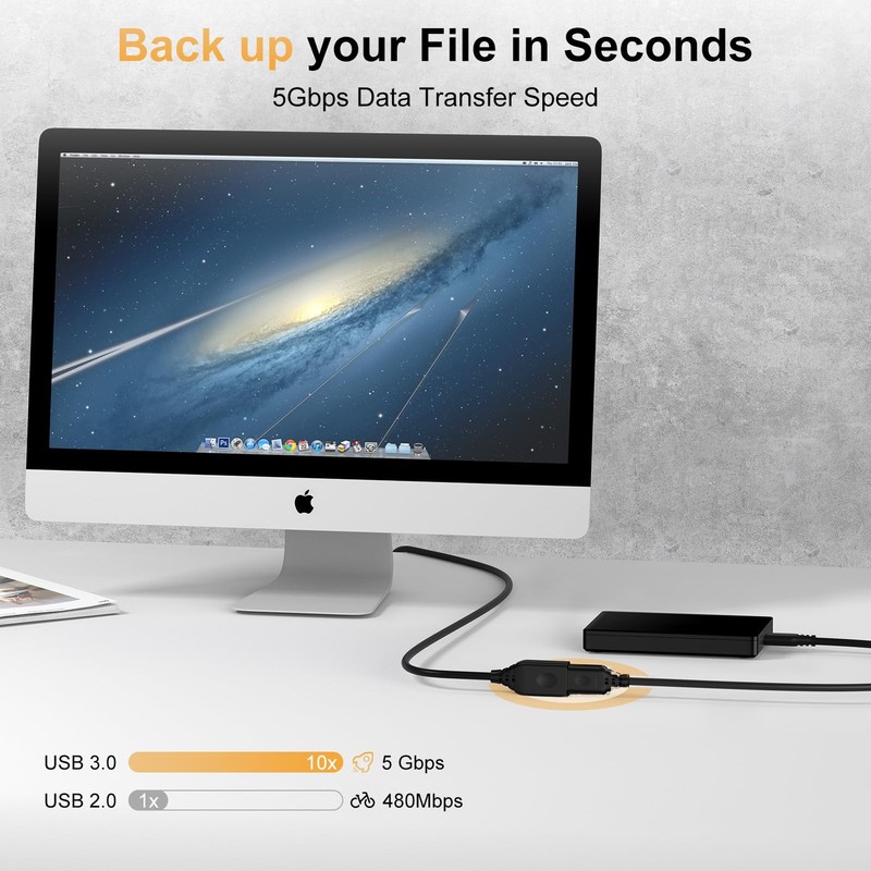 10FT USB Extension Cable,USB 3.0 Extender USBA Extension Cord Type A Male to ... gallery
