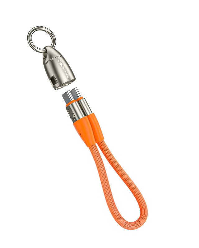 Short USB Cable PD 240W(1 Pack), 6 Inch Keychain USBC Cable/Lanyard USB-to -C…