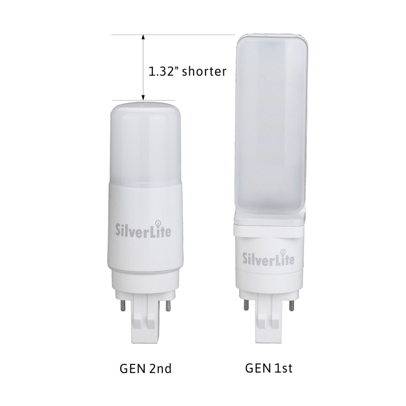 Silverlite [Plug&Play] 7w(18w CFL Equivalent) LED Stick PL Bulb GX23-2 Pin Ba... gallery