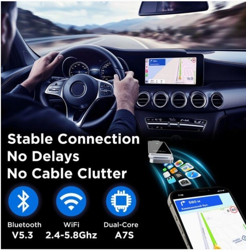 Wireless CarPlay Adapter 2024 Apple BY967D NEW . Open Box. gallery