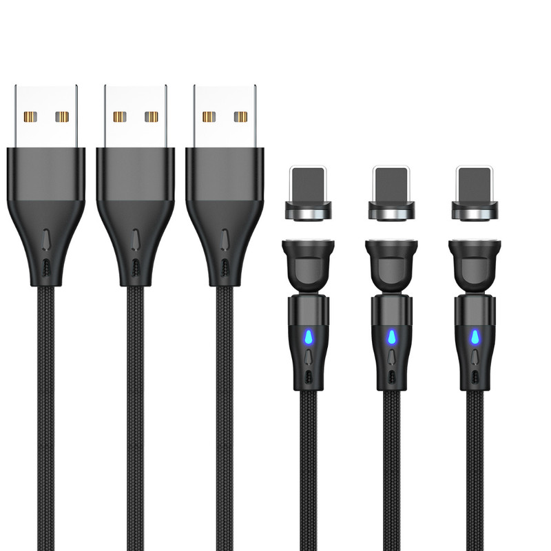 For iPhone 14 13 12 11 XS XR 8 6 Magnetic USB Fast Charger Cable Data Sync Cord