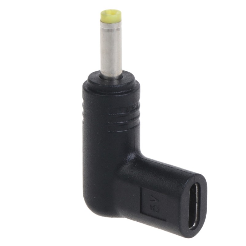 Type-C Adapter DC 5V Type-C Female to 4.0×1.7mm 90 Degree DC Male Jack Converter