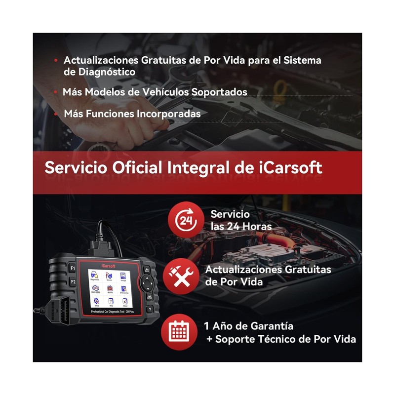 iCarsoft CR Plus OBD2 Scanner Diagnostic Tool, Code Reader for ABS Transmissi... gallery