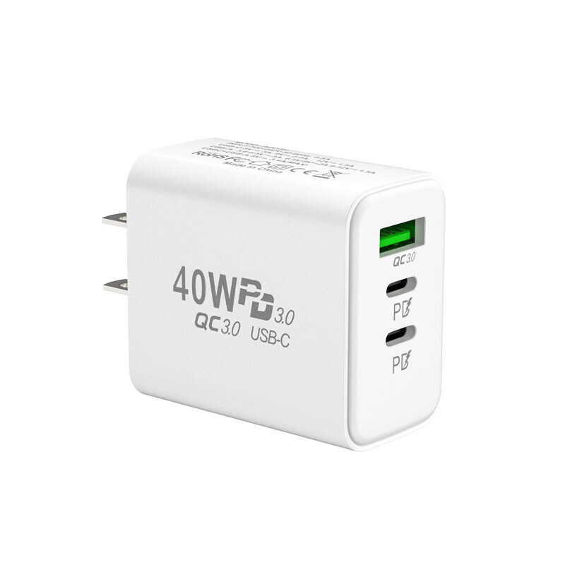 40W Dual USB-C PD Fast Wall Charger TypeC Power Adapter For iPhone iPad Samsung gallery
