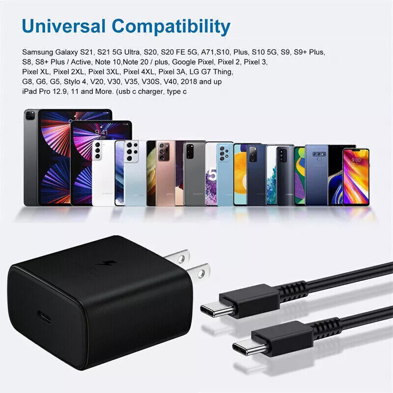 NEW 45W Type USB-C Super Fast Charger OEM For Samsung S22 Ultra S22+ S21 Note20 gallery