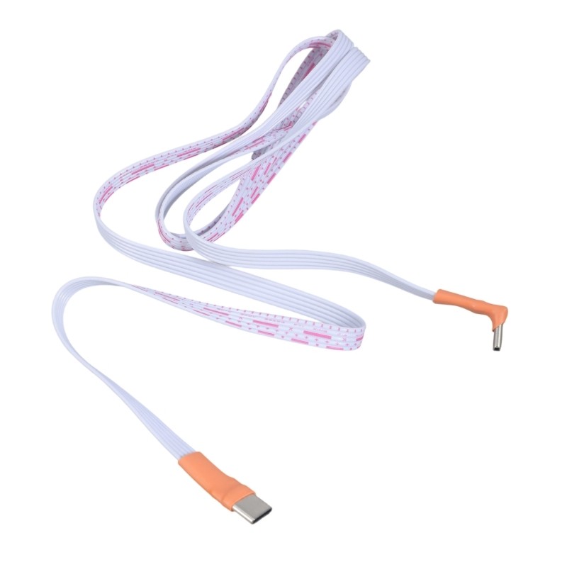 Space Saving Type C Angled Charging Cable Plastic Metal Build For Mobile Tablets