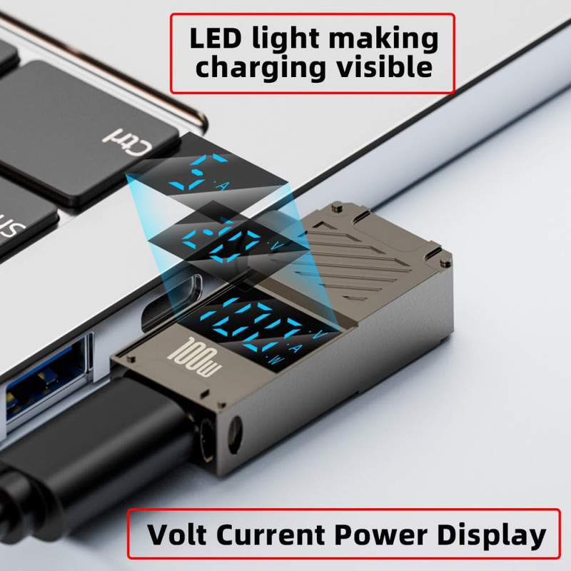 USB C to DC Adapter,Usb C Female to DC 3.0X1.1Mm Barrel Jack Plug PD 100W Laptop gallery