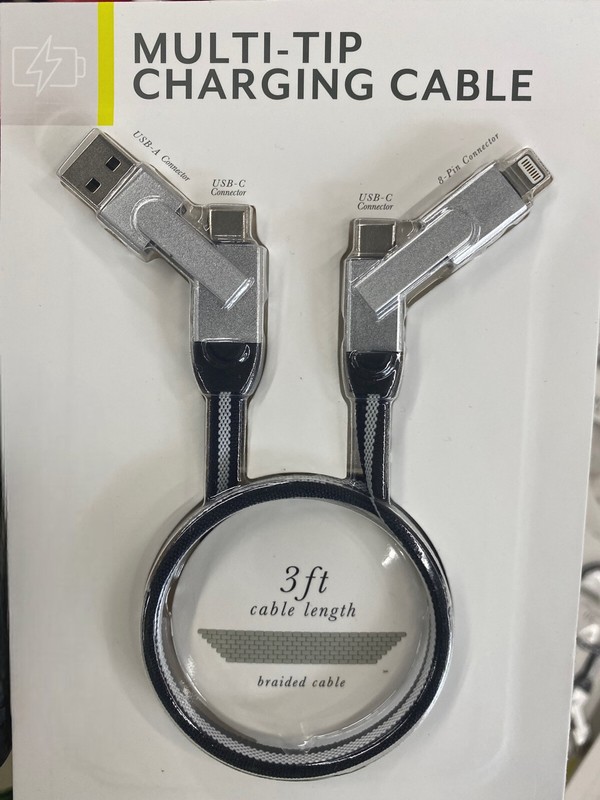 multi-tip charging cable