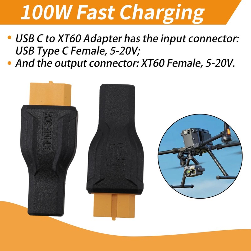 2PCS USB C to Adapter Type-C to Female 100W 20V/5A Charging Connector for2742 gallery