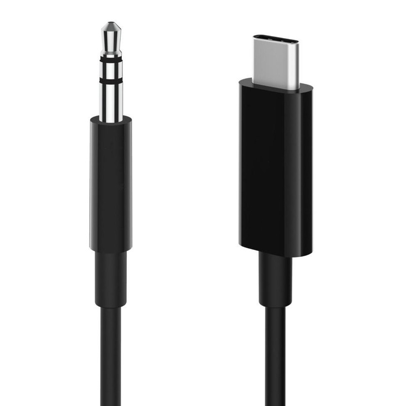 For Sony Xperia Models Audio AUX Cable Braided Nylon USB-C to Jack 3.5mm