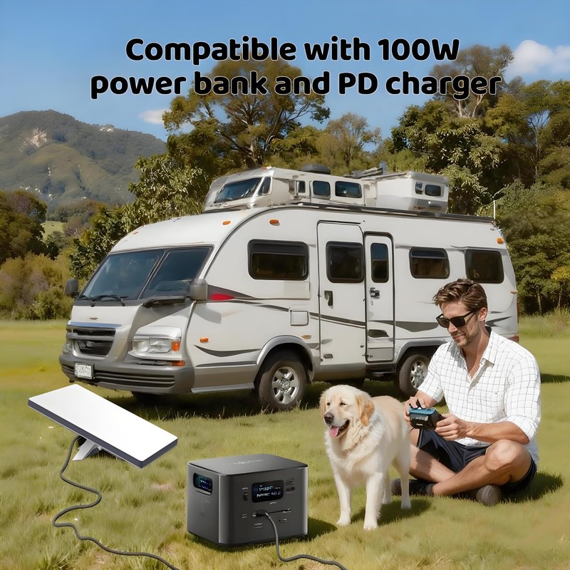 USB-to DC Power Cable with Starlink Mini — 6.6FT/2M 100W PD Input, 20AWG Wate... gallery