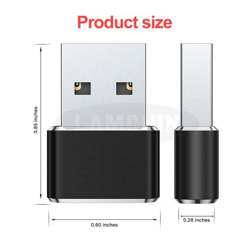 USB TYPE-C TO USB TYPE-A Male adapter Converter A For laptop and Type c phone gallery