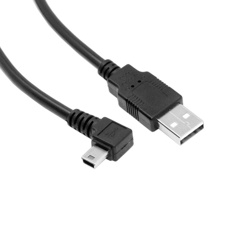 Mini USB B Type 5pin Male Right Angled 90 Degree To USB 2.0 Male Data Cable gallery