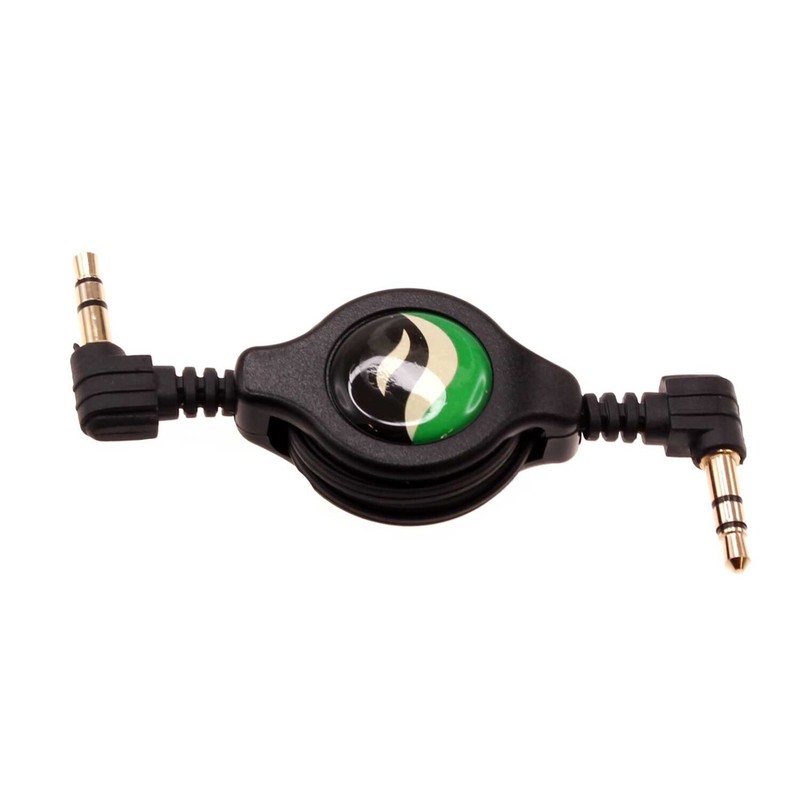 For T-Mobile REVVL 6/6x/PRO 5G Retractable Aux Cable 3.5mm Adapter Car Stereo