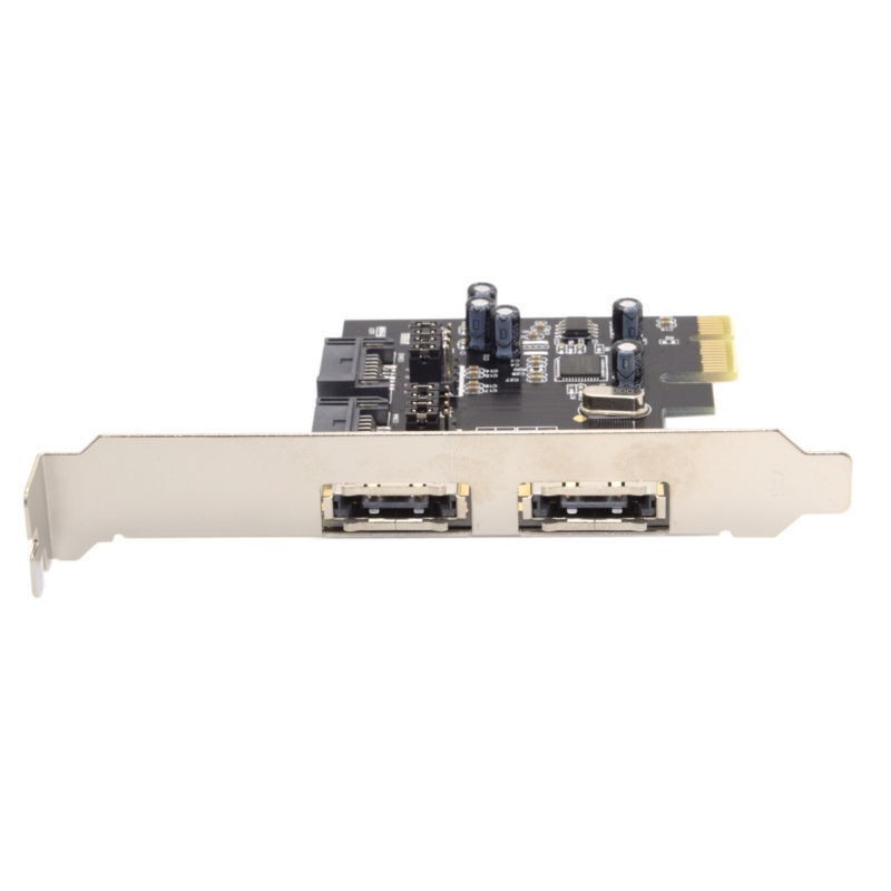 PCI-E 4x to 4 Ports SATA 3.0 ESATA SATA 3.0 6Gbps Expansion Card PCIE Adapter gallery