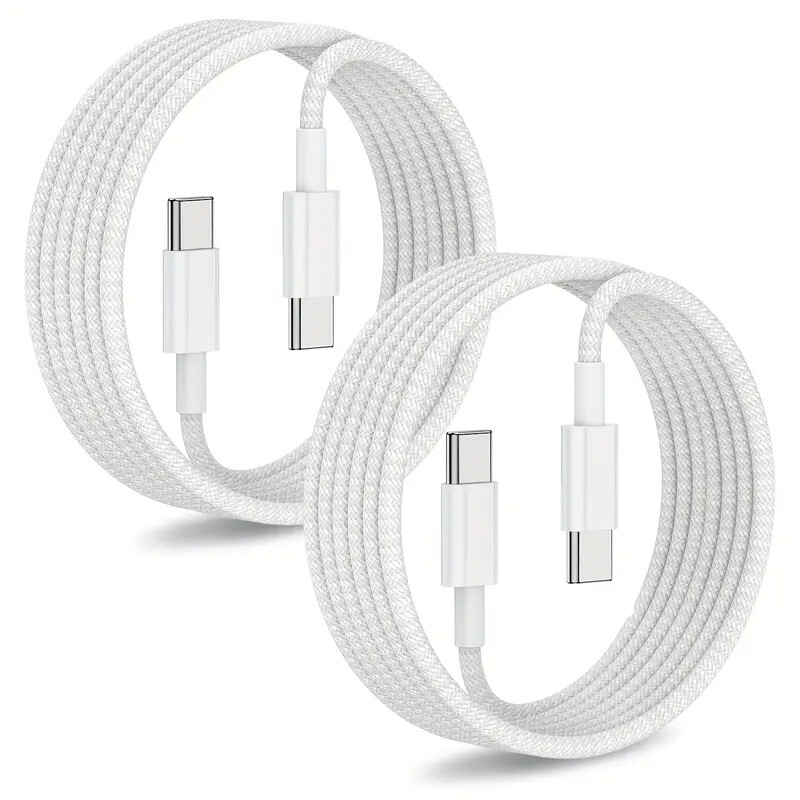 Fast Charger PD40W USB-C to C Braided Cable Fr Samsung S25 S24 S23 S22 Ultra S21