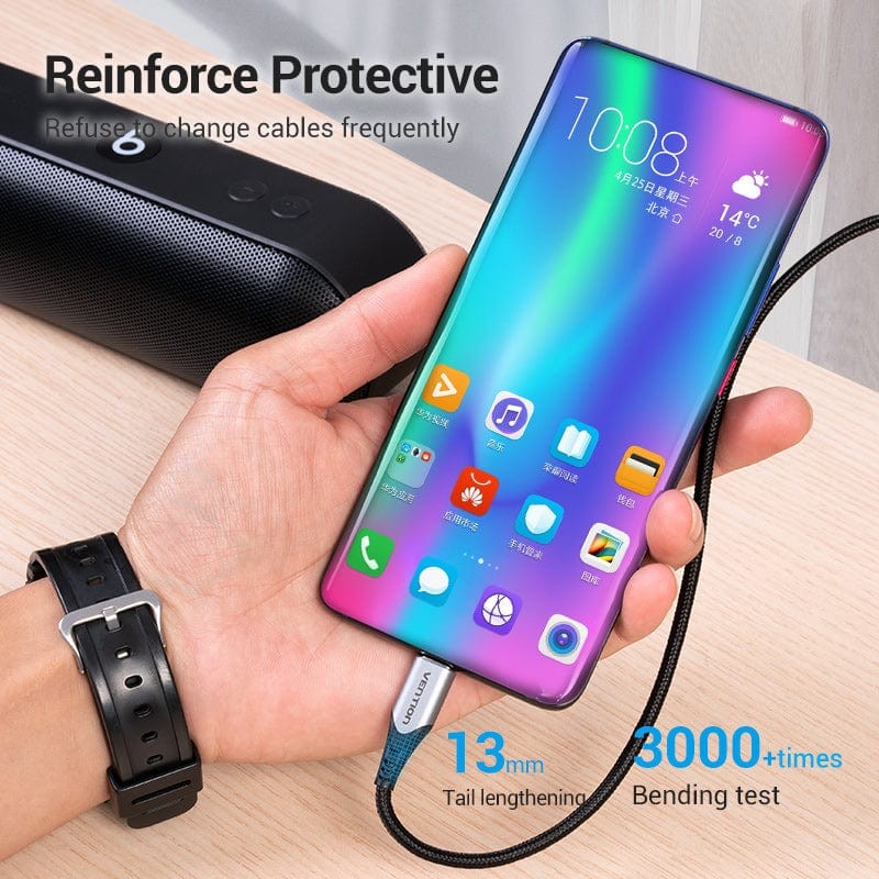 New Vention USB 2.0 to Type-C Cable Data Transfer 480Mbps Fast Charging 1m 2m 3A gallery
