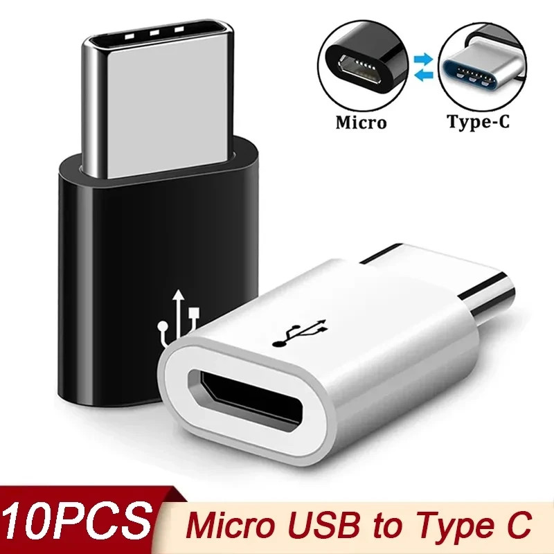 1/5/10Pcs Micro USB Female to Type C Male Adapter Converter for Android Smart Ph gallery