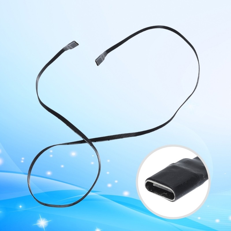Type C Band Flat Cable Type C Extension FPC Cable Soft Data Cable Charging Cable gallery