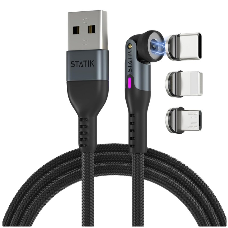 360 Magnetic Charging Cable - 3-in-1 Charger 6FT/2M