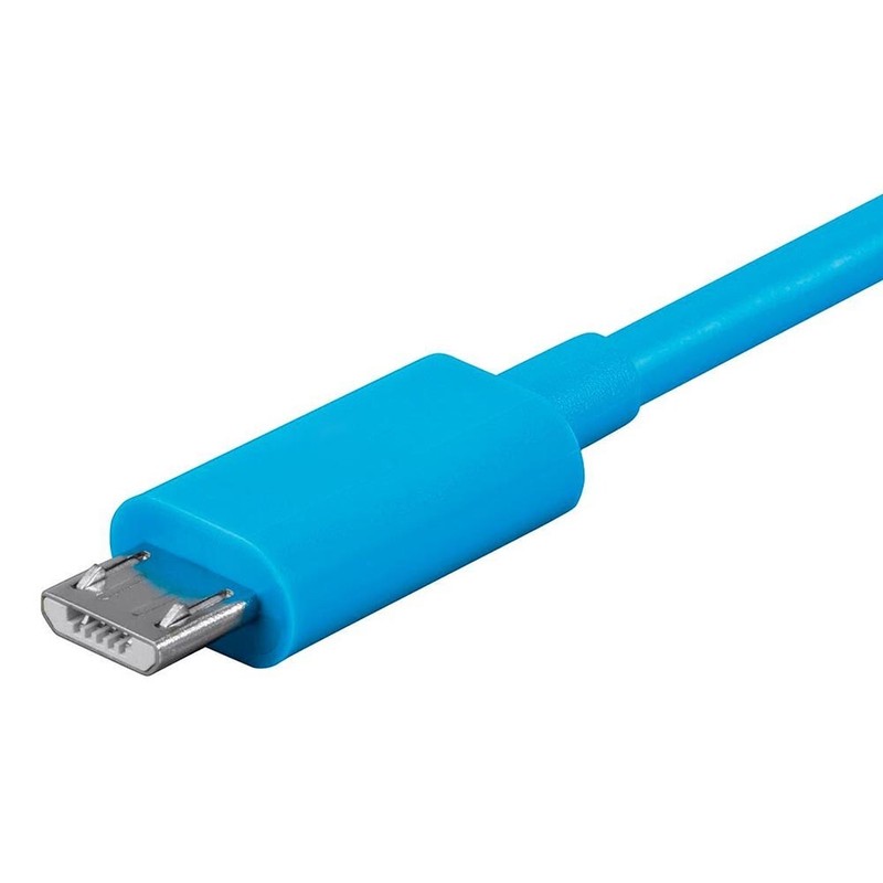 6FT Blue USB A 2.0 to USB Micro-B Charge Sync Data Cable PC Notebook Smartphone gallery