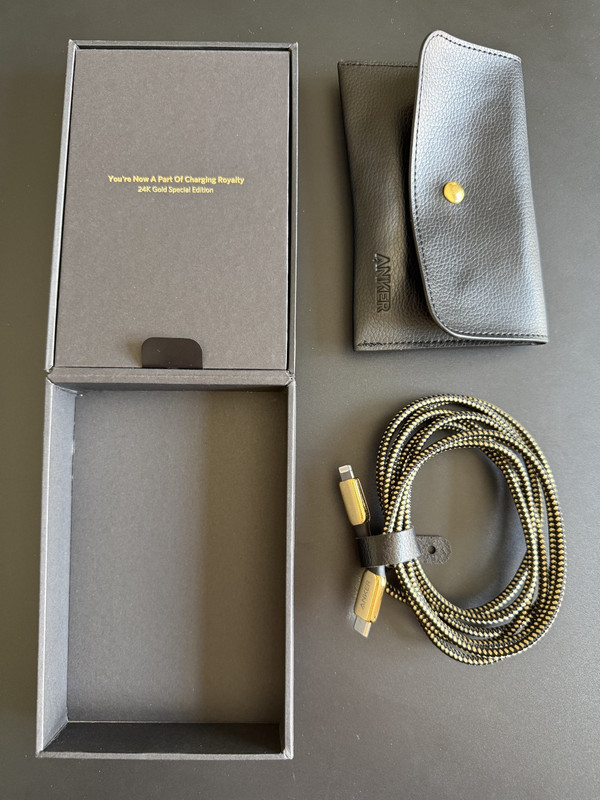 Anker 2020 Special Edition 24K Gold USB C to Lightning Cable – MFi Certified