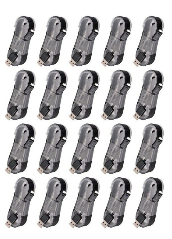 20 Pack Micro USB Cable 5FT Fast Charger for Samsung Galaxy Note 4 5 S6 S7 Black