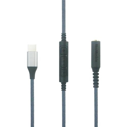 USB C to 3.5mm Female Headphone Adapter Cable with Mic & Volume Control for iPho gallery