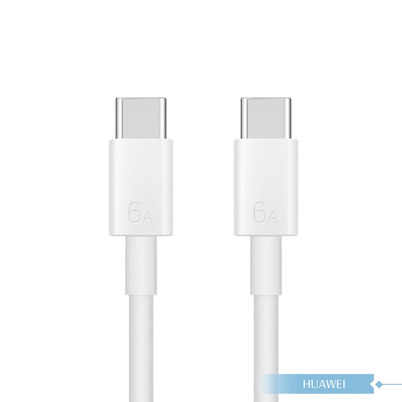 Original Huawei Official 6A Type-C to Type-C Charging Cable 1m (CC801) – White gallery