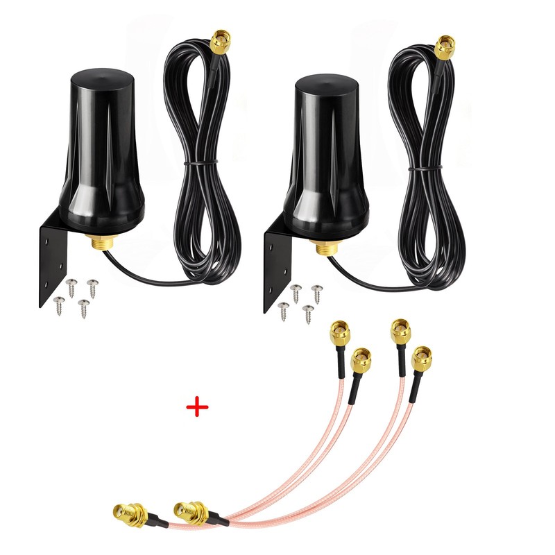 4G LTE Fixed Mount Waterproof Antenna MIMO for AT&T Wireless Internet ZTE MF279 gallery