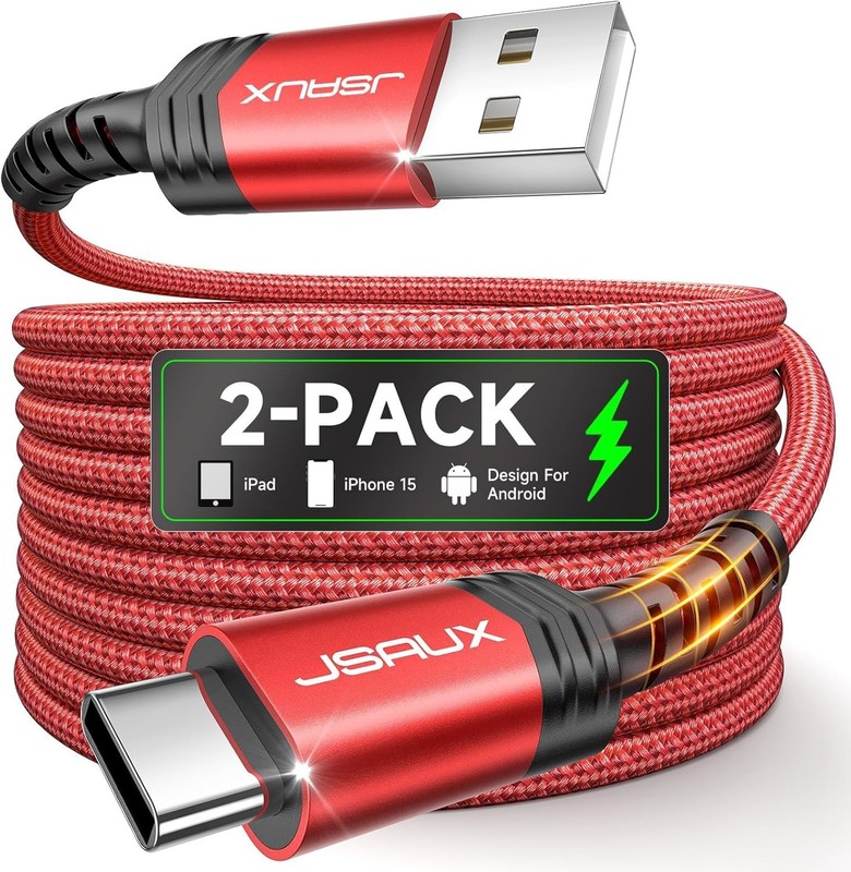 USB C Cable [2-Pack 6.6ft], USB A to USB Cord Fast Charging for iPhone 17e, iPho