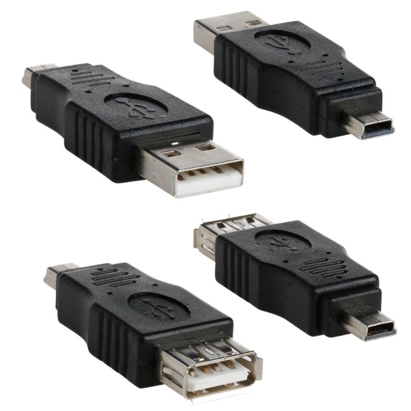 10 Pcs OTG 5 pin F/for M Mini Changer Adapter Converter USB Male to Female Micro gallery