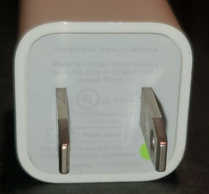 Apple USB Power Adapter Cube 5 Volt Model A1265 gallery