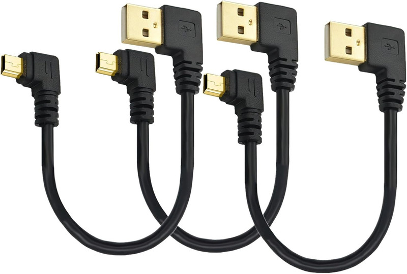 Dash Cam Cable Right Angle USB to Mini USB Cable Power Charger Cord