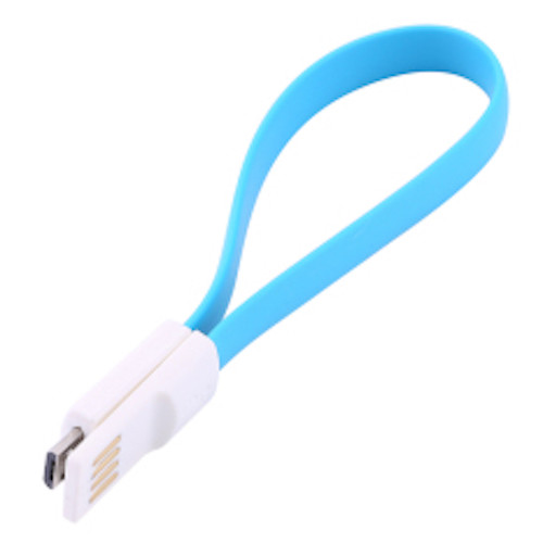 MAGNETIC 8" flat bracelet Data Sync charger Cable MICRO USB FOR Samsung HTC LG gallery