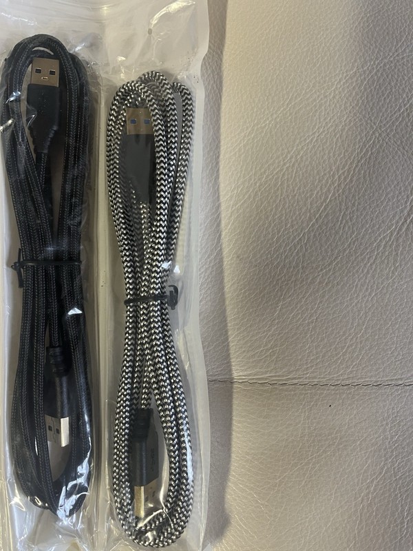 3-Pack Braided USB 3.0 Type-A to Type-C Cable Lot - 6ft Black & White/Black gallery
