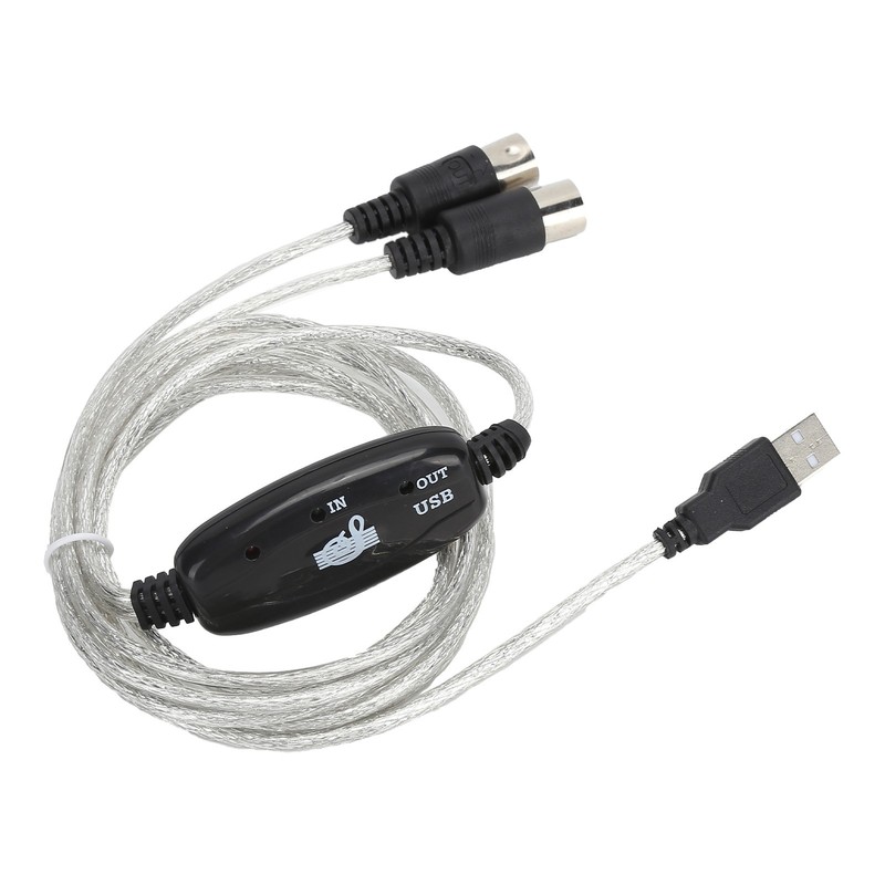 MIDI Cable MIDI To USB Cord Adapter Midi Converter MIDI To USB In-Out Part⭐ gallery
